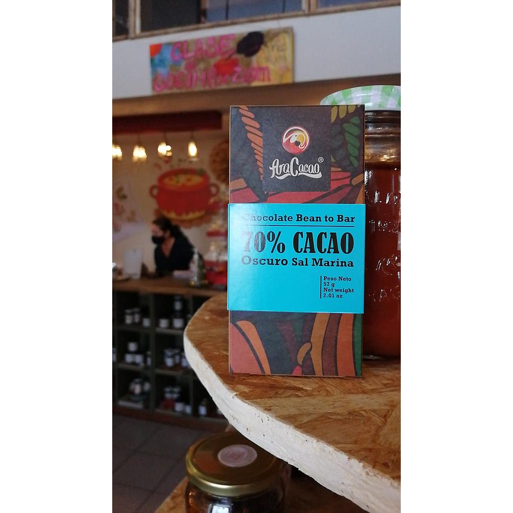 Ara Cacao 70% Oscuro Sal Marina 57g